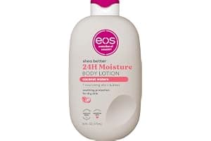 eos Shea Better Body Lotion Coconut Waters, 24-Hour Moisture Skin Care, Lightweight & Non-Greasy, Natural Shea, Vegan, Coconut Body Lotion, 16 fl oz