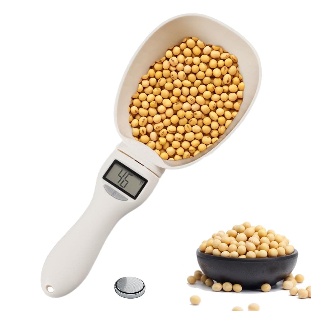 Digital Measuring Spoon Scale, Accurate Electronic Measuring Spoon with Conversion, Household Digital Measure Cup Scale with LED Display, Kitchen Food Scale Scoop for Weighing Baking Cooking (1)